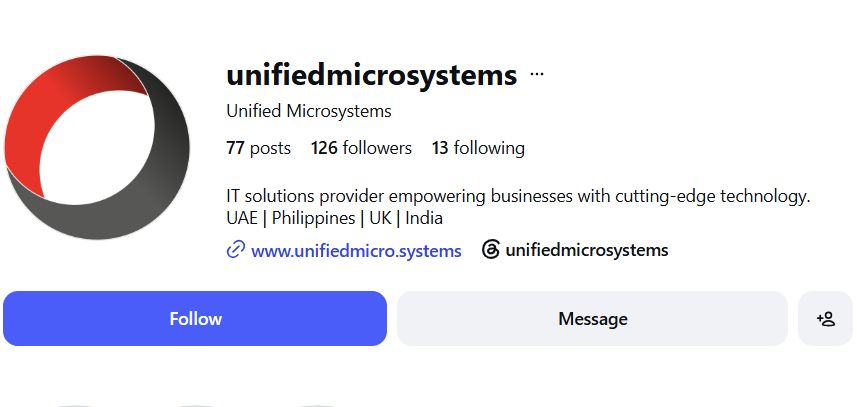 Unified Microsystems on Instagram